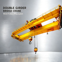 Pont roulant à crochet de style chinois Wanlong 250-400 tonnes avec commande PLC et moteur, origine Shandong, portée et hauteur de levage de 22 m