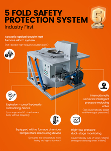 Four de fusion à gaz pour huile usagée, avec creusets de fusion, équipement industriel pour la fusion du cuivre et de l'aluminium - Product Image 2