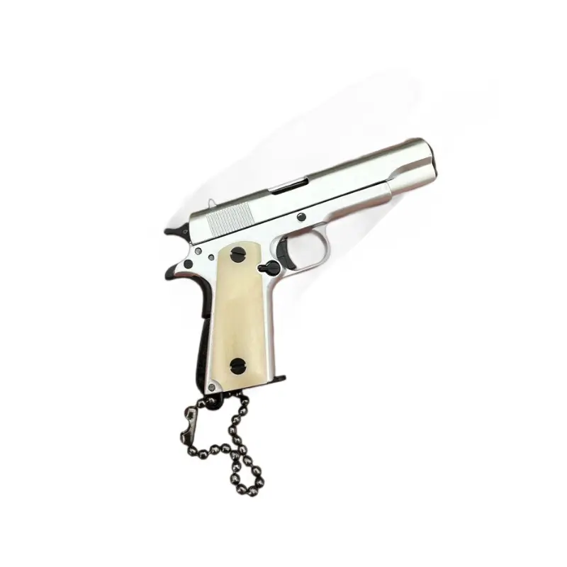 Оптовая продажа, лидер продаж, 1:3 костная ручка, 1911, цельнометаллическая модель пистолета, игрушечный брелок, подарок для мальчиков и девочек, мини-пистолет, брелок, аксессуары