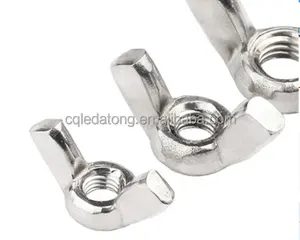 Hot Sale Butterfly Nuts White Galvanized Stainless Steel Claw Nuts Flat Square Wings Nuts