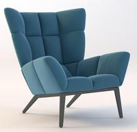 Salon nordique moderne Fauteuil de loisirs à dossier haut Fauteuil d'aile d'appoint pour hall d'hôtel Fauteuil de salon en tissu à boucle en velours
