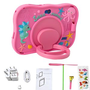Factory Price <b>7</b> Inch Kids Educational School Learning Games <b>Tablet</b> Android 15 4+64GB Wi-Fi OEM Anti-Drop Protective Case Toys - Product Image 1