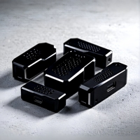 Boîtier électronique en aluminium noir anodisé usiné sur mesure par CNC pour capteur, pièce pour équipement d'alimentation haute précision