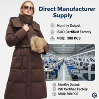 Veste d'hiver pour femme à manches longues, à capuche, respirante, écologique, poids 150g-200g, fermeture éclair, ceinture à la taille, fabriquée en Chine