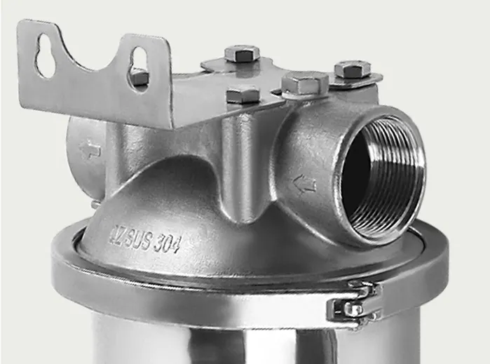 Alloggiamento filtro in acciaio inossidabile sistema di pre filtraggio uso industriale acqua 40 micron SS cartuccia filtro pre filtro