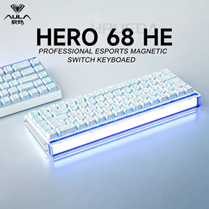 AULA HERO 68HE AIR INSTOCK 3模式磁力开关游戏键盘&鼠标电竞定制机械有线键盘配件 - Product Image 1