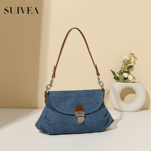 Vente en gros de nouvelle mode de sac pour femmes rétro Street Trend unique épaule sac à bandoulière Clash couleur sous les bras sac de messager sac de cow-boy - Product Image 3