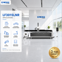 Machine de découpe laser rotative à fibre optique 3KW 3000x1500mm avec source laser Raycus LF3015LNR pour tôles et tubes en acier au carbone et aluminium