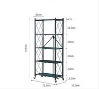 Étagère pliante amovible à 3 4 5 niveaux Étagère pliable et empilable pour la cuisine Étagère sur pied