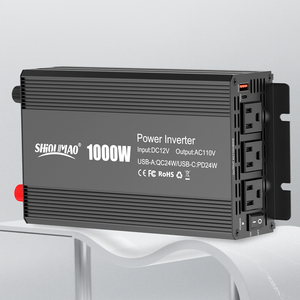 Shoumao dc כדי ac 12v 110v 1000w שונה שינוי גל סינוס מטען כוח inverter - Product Image 1