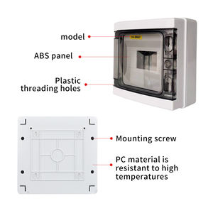 HONI <span class=keywords><strong>HA</strong></span>-4 Scatola di Distribuzione Elettrica Impermeabile in ABS a 4 Vie con Interruttore Automatico MCB e Coperchio 480V 125A - Product Image 3