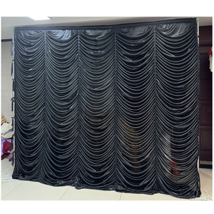 SPR su misura romantici scenografia tessuto matrimonio <span class=keywords><strong>rosa</strong></span> blu sfondo <span class=keywords><strong>tende</strong></span> per matrimoni luccicante paillettes bianco ghiaccio drappo di seta - Product Image 6