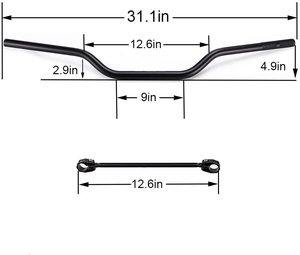Customized Manufacturing Handle Bar With Foam Pad 7/8&quot; 22MM Motorcycle <strong>Handlebar</strong> - Product Image 3