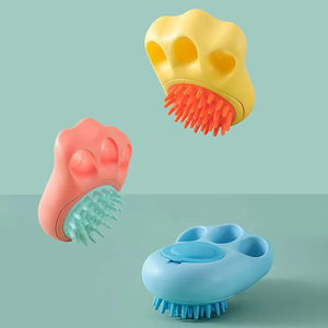 Cepillo de Silicona Suave para Perros y Gatos, Masajeador para Champú de Mascotas, Cepillo de Baño y Aseo, Cepillo de Goma de Silicona Suave para Pelo Corto - Product Image 1