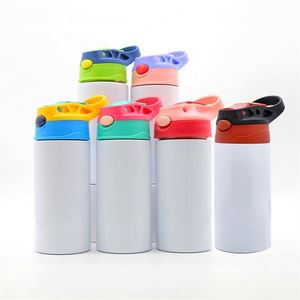 Bouteille d'eau isotherme droite en acier inoxydable personnalisée de 350 ml (12 oz) – Gobelet vierge pour sublimation – Bouteille d'eau pour enfant - Product Image 3
