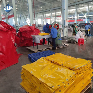 Fábrica personalizada 5x5M 8X10M cubierta de lona de PVC tela de plástico impermeable para cubrir, <span class=keywords><strong>transporte</strong></span> agrícola y protección al aire libre - Product Image 4