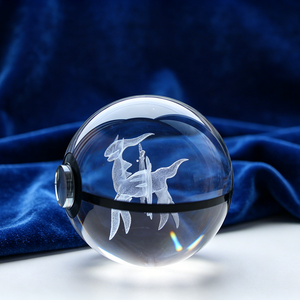 Bola <span class=keywords><strong>de</strong></span> Cristal Grabada con Láser 3D, Luz Nocturna LED <span class=keywords><strong>de</strong></span> Cristal K9, Regalo para Niños - Product Image 2
