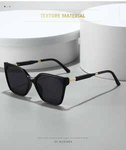 Gafas de Sol Cuadradas de Lujo con Degradado, para Mujer, Parte Superior Plana, Remaches Circulares Dorados, Patillas Compuestas, Protección UV400, para Conducir Diariamente - Product Image 5