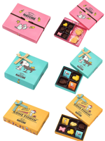 Boîte-cadeau d'emballage de chocolat vide alimentaire dragée bonbon de luxe personnalisée avec plateau séparateurs