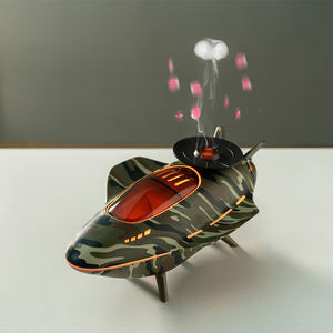 Difusor de Aromaterapia con Forma de Nave Espacial, 200 ml, Medusa, 2 Modos de Pulverización, 7 Luces LED, Simulación 3D, Decoración de Escritorio para Dormitorio, Humidificador de Aire - Product Image 6