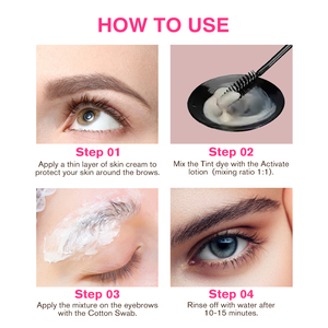 Teinture semi-permanente pour sourcils, tenue jusqu'à <span class=keywords><strong>4</strong></span> semaines, résistante à l'eau et anti-transfert, pour des sourcils plus fournis et définis, teinte claire pour sourcils. - Product Image 5