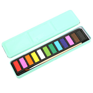 Paleta de hojalata plegable vacía personalizada, caja de pintura, caja de metal, lata de acuarela con 12 rejillas, caja de regalo - Product Image 4