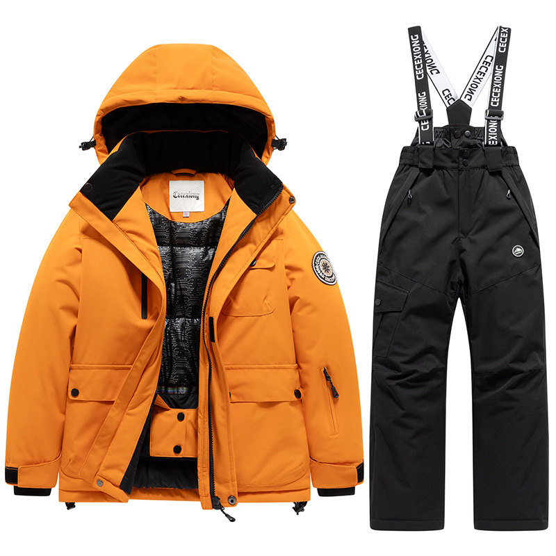 Orange lave noir