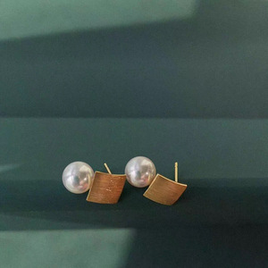 ถาดเปล่าสำหรับทำเครื่องประดับมุก DIY เงินแท้ S925 สำหรับใส่ลูกปัดกลมขนาด 8-11 มม. รุ่น 20609 สีเงินด้าน สำหรับทำต่างหู - Product Image 2