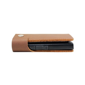 Credit Card <b>Holder</b> RFID Blocking <b>Wallet</b> Slim <b>Wallet</b> Crazy Horse Leather Aluminum Automatic Card <b>Holder</b> for Airtag - Product Image 3
