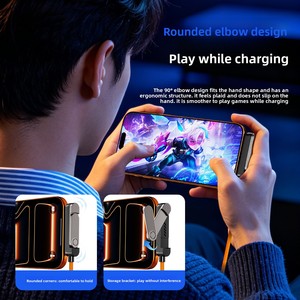 Câble tressé 2-en-1 60W à charge rapide et transfert de données avec support pliable pour téléphones mobiles compatible iPhone 17 - Product Image 5