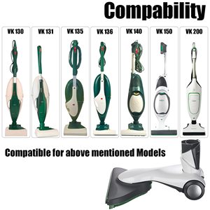 Cepillo de unión de suelo Compatible con <span class=keywords><strong>Vorwerk</strong></span> Kobold <span class=keywords><strong>VK</strong></span> 135 VK136 <span class=keywords><strong>VK</strong></span> <span class=keywords><strong>140</strong></span> <span class=keywords><strong>VK</strong></span> 130 HD 40 con cerdas - Product Image 6