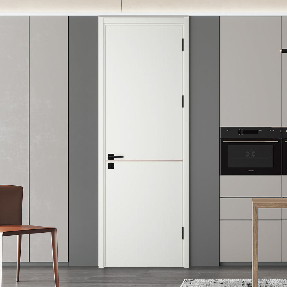 Direct Sales Waterproof Interior Sliding Door PVC Wooden Design with ...