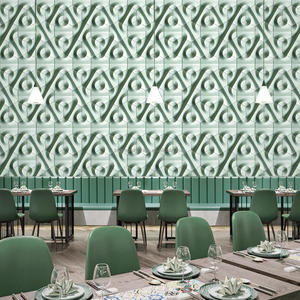 Briques colorées 3D en béton UHPC, durables pour la décoration murale intérieure et extérieure des hôtels, salons et maisons. Lotus 300*300*15mm - Product Image 3