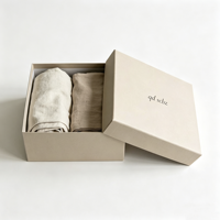 Boîte en carton rigide pliable haut de gamme, imperméable et écologique, pour emballage cadeau de luxe pour vêtements, avec pelliculage mat