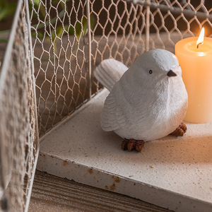 Porte-bougie en forme de cage à oiseaux en fer, décoration de maison, ornement de Noël - Product Image 4