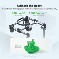 Mesin Printer Laser 3D K1C Desktop, Printer 3D Kecepatan Lebih Cepat untuk Figur Anime
