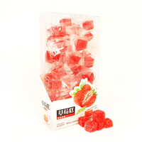 Nieuw Product Groothandel Op Maat Private Label Diverse Fruit Candy Kubus Mango Gummy Candy Cube