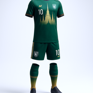 Giá Rẻ Câu Lạc Bộ Và Đội Thiết Kế Mới Nhất Thăng Hoa Thể Thao Bóng Đá Mặc T Áo Sơ Mi Nhanh Chóng Khô Đồng Phục Bóng Đá Jersey Set - Product Image 1