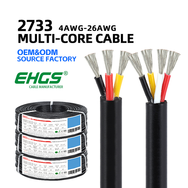 EHGS 2733 Multi Core Wire 26AWG 14AWG 4AWG PVC Copper for Control Panels Electronic Equipment and Industrial Wiring