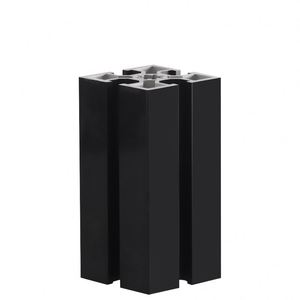 Profilé en T en alliage d'aluminium série 6000 industriel, norme nationale 5050L, noir épaissi 50x50, accessoires de profilés de cadre - Product Image 1