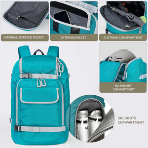 Free sample Professional <b>Outdoor</b> Winter Sport Backpack Extended <b>Waterproof</b> Snowboard Ski Gear <b>Storage</b> Bag for Helmet Boot - Product Image 3