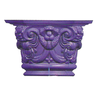 Moules latéraux en plastique ABS, pour décoration de ciment, colonne romaine, moulage supérieur