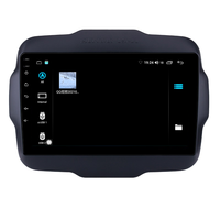 Lecteur multimédia GPS Android 10 de 9 pouces pour Jeep Renegade 2016-2018 avec prise en charge USB AUX WIFI caméra de recul OBD2