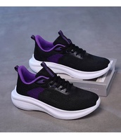 BAEWOON C07 Vente en gros 2025 Chaussures de sport pour femmes Respirantes Polyvalentes Décontractées Plates à Lacets Chaussures de Loisirs Basses pour Femme