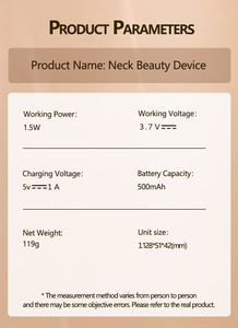 3 in 1 Facial Neck Beauty Massager and Face Lifting Anti Wrinkle Machine Custom LOGO Guasha Device MK-1022 <b>Red</b> <b>Light</b> <b>Therapy</b> Wan - Product Image 5