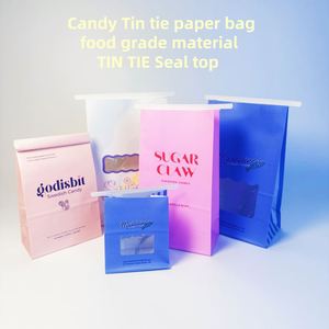 Bolsas de Papel Antigrasa para Dulces al por Mayor, Materiales Reciclados de Grado Alimenticio, Tamaño Personalizable para Empaque de Dulces y Galletas, OEM/ODM Disponible - Product Image 6