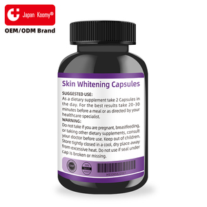 ผู้ผลิตอาหารเสริมไวท์เทนนิ่งผิวที่ดีที่สุดแบบฉลากส่วนตัว สารต้านอนุมูลอิสระชะลอวัย บำรุงผิว 5000 มก. 60 แคปซูลไวท์เทนนิ่งผิวที่ดีที่สุด - Product Image 3