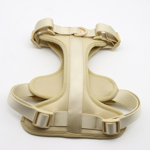 Adjustable Solid Color Nylon Dog Harness with Buckle Closure for Small Dogs Simple Style Pet Harnesses - Product Image 2