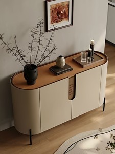 Credenza di Lusso con Design Curvo Unico, Mobile Espositivo con Ripiano Regolabile per <span class=keywords><strong>Soggiorno</strong></span> - Product Image 3