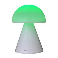 Mini haut-parleur champignon de poche, lumière de nuit RVB à changement de couleur, petit audio sans fil pour chambre d'enfant